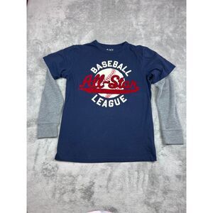 The Children’s Place Boys L 10/12 Baseball All Star Layered Long Sleeve Shirt